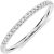 PAVOI 14K Gold Plated Solid 925 Sterling Silver CZ Simulated Diamond Stackable Ring Eternity Bands for Women