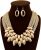 JKJF African Bib Choker Necklaces Earring Sets Chunky Tribal Style Statement Necklace African Layered Collar Necklace for Women Girls – Gold