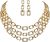 S SUSANN Gold Statement Necklace Costume Jewelry Sets for Women,Aesthetic collar Necklace and Earring Sets Fashion Accessories for Bridal Party