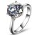 TenFit Jewelry Elegant 4ct Round Cushion Cut Solitaire Halo Simulated Diamond Wedding Engagement Ring