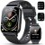 Smart Watch with Bluetooth Call, 1.85″ Smart Watches for Men Women, 112 Sports Modes Fitness Tracker with Heart Rate Sleep Monitor, IP68 Waterproof Fitness Watch Smartwatch for Android iOS, Black